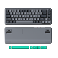 Teclado Mecánico Programable G68 con Intercambio en Caliente para Oficina, Mini Teclado Mecánico para Juegos, 60%, Inalámbrico