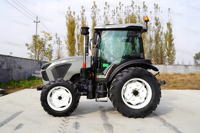 Tracteur à roues Lugong LGF754, prix d'usine, économique, 75 CV, 4 roues motrices, moteur diesel, avec boîte de vitesses et pompe, modèle d'exportation