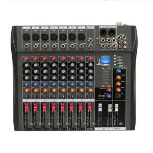 CT80S High Quality Professional 8 Channel 16 DSP Delay Reverb Function Without Equalization Audio Mixer