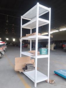 رف برشام معدني 5 برشام بدون بولانت من Estante وطبقة قابل للتعديل مع سياج - Product Image 2