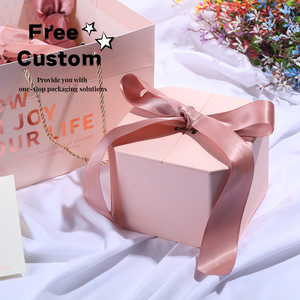 Luxury Glitter Holographic <b>Pink</b> Custom Logo Empty Folding Lip Gloss Cosmetic Case Paperboard Stamping Sponge Blush Embossing - Product Image 1