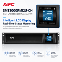 UPS Schneider SMT3000RMI2U-CH 3000VA/2700W Rak-mount, Online Interaktif Gelombang Sinus Murni dengan AVR untuk Pusat Data & Rak Server