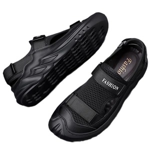 Sandales décontractées d'été pour hommes, à bout fermé, en maille, antidérapantes, respirantes, avec semelle en caoutchouc, idéales pour la conduite et les activités sportives en extérieur - Product Image 5