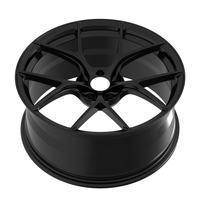 Meilleure vente de roues de 17 18 pouces 5x100 5x114.3 Jantes en alliage de haute qualité au design grand concave noir Jantes de voiture de tourisme Jantes