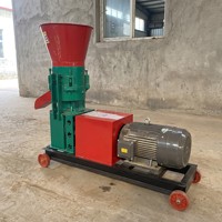 Machine à granulés d'aliments pour volailles et bétail, compacte, portable, facile à utiliser, pour usage agricole, type D, à matrice plate, à entraînement électrique, construction métallique