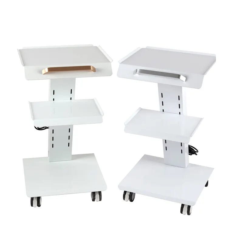 Yimmi – mobilier de Salon de beauté, chariot en métal blanc avec roue, chariot d'outils de beauté