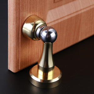 Butée de porte en acier inoxydable à fixation au sol, design minimaliste durable pour salle de bain - Product Image 3