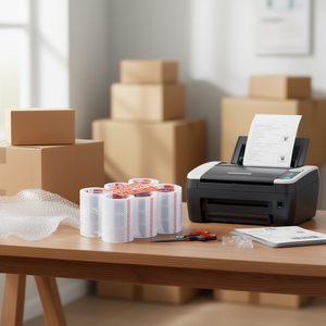 Cinta de embalaje transparente de alta resistencia Vevor, 18 rollos, 65 yardas, 2.7 mil, para sellado de cajas - Product Image 2