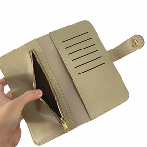 <span class=keywords><strong>กระเป๋า</strong></span>สตางค์แบบยาวมินิมอลปรับแต่งได้ ปิดด้วยกระดุม ใส่เหรียญ ใส่บัตรเครดิต ใส่เงิน  <span class=keywords><strong>กระเป๋า</strong></span>ซิลิโคน พกพาสะดวก บุด้วย PU - Product Image 1