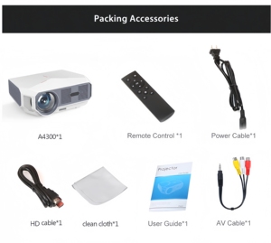 <span class=keywords><strong>Projecteur</strong></span> LED intelligent Android portable <span class=keywords><strong>professionnel</strong></span> de haute qualité A4300 1280x720P 5000 lumens - Product Image 6