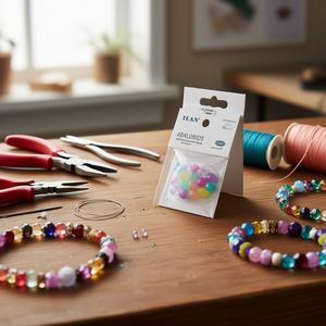 Ilan Abalorios 8Mm 55Pc Perline multicolori per la creazione di gioielli - Product Image 3