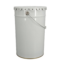 Bidon en étain à tête ouverte de 25 litres avec couvercle à oreilles ou couvercle à anneau de verrouillage pour peinture et revêtement
