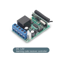 Interrupteur d'éclairage intelligent sans fil RF 433 MHz 1 canal 12 V CC avec un récepteur relais en plastique (mode verrouillé)