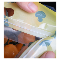 Sachet debout anti-buée pour sushi, fruits frais, légumes, emballage transparent avec fermeture éclair, utilisable au micro-ondes