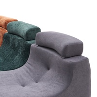 Sofá Modular Convertible Lazy Sofa de Tela con Esponja de Polímero para 1 Plaza, Ideal para Dormitorio, Centro Comercial o Villa - Sofá Comprimido