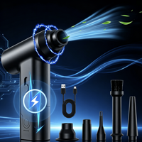 Mini ventilateur portatif puissant rechargeable, souffleur d'air portable, 110000 tr/min, dépoussiéreur électrique haute vitesse
