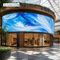 Écran LED flexible CANBEST FL P0.9 P1.2 P1.5 P1.8 P2.5, mur vidéo LED incurvé pour intérieur, pour mur d'accentuation de bâtiment commercial