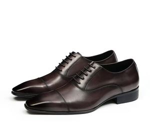 Zapatos de Cuero Vacuno para Hombre, Otoño 2026, Color Marrón, Impermeables, Ligeros, Estilo Casual de Negocios, Cómodos, Punta Redonda, Estilo Occidental - Product Image 6