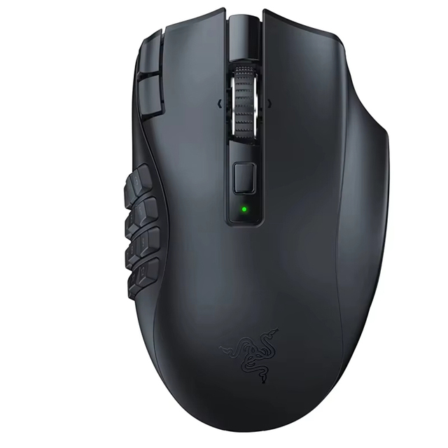 Razer Naga V2 HyperSpeed Wireless MMO Gaming Mouse: 17-19 Programmable Buttons 30K Optical Sensor- Mechanical Mouse Switches