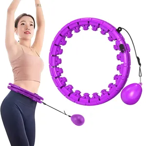 2024 HOT New Design 24 noeuds détachables Smart Weighted Hula Ring Hoops pour le poids des adultes