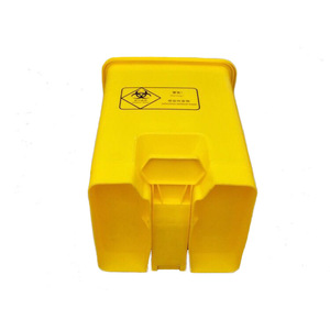 Medical Waste <b>Bin</b> 15L <b>Square</b> Plastic Foot Operated With Lid Yellow Storage Container For Hospital Use - Product Image 2