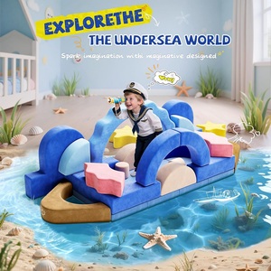 Sofá Modular de Juego para Niños Pequeños con Temática Marina, 24 Piezas, con Espuma Convertible y Multifuncional para Inspirar la Creatividad Infantil en la Sala de Juegos - Product Image 4