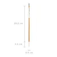 Pinceau de calligraphie chinoise avec impression de logo personnalisé, manche en bois durable, style traditionnel chinois, cadeau promotionnel