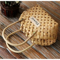 Panier de rangement universel en copeaux de bois synthétique, style vintage, pour cadeaux floraux, mariage et couverts