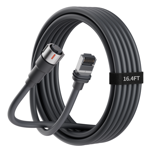 5M 16.4FT Starlink Performance Gen 3 Cable 23AWG High Fidelity Power Data Cord with Terminal Protection Caps for RV Marine