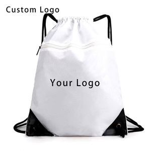 Sac personnalisé avec logo OEM, doublure en nylon et corde en polyester, pour cadeau d'affaires - Product Image 1