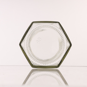 โหลแก้วใส่อาหารทรงหกเหลี่ยมขนาดเล็กสีใสออกแบบโลโก้ได้ตามต้องการ - Product Image 3