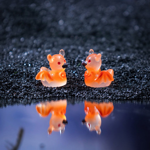 Adornos de pato en miniatura de resina que brillan en la oscuridad para Halloween, pequeñas figuras de pato para jardín, paisaje y casa de muñecas - Product Image 4