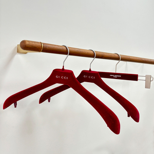 Perchas de Terciopelo para Ropa de Mujer con Logotipo Personalizable, Ganchos de Acero, Almacenamiento Multifuncional para Armario, Material Ecológico, Marca Pagu - Product Image 1