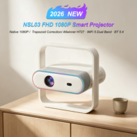 Proyektor Topleo 4K WiFi BT Video Film Sinema LED Smart Android Teater Nirkabel Rumah Portabel Mini Proyektor
