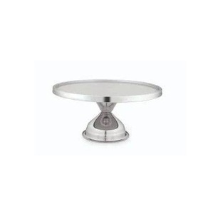 Support à gâteau moderne en métal avec finition élégante, parfait pour une décoration contemporaine présentant des gâteaux, des cupcakes et d'autres friandises sucrées - Product Image 1