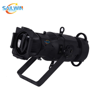 Projecteur Ellipsoïdal LED RGBW 200W avec Zoom, Spot LED, Lumière de Profil LED, Éclairage de Scène LED pour Spectacles en Direct
