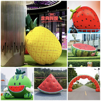 Ballon gonflable extérieur d'hélium de vol de fraise pour la publicité