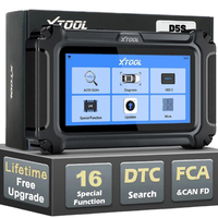 Escáner OBD2 XTOOL D5S en Stock en EE. UU., 16 Funciones de Reinicio, Herramienta de Diagnóstico Automotriz, Lector de Códigos para Autos, Actualización Gratuita de por Vida
