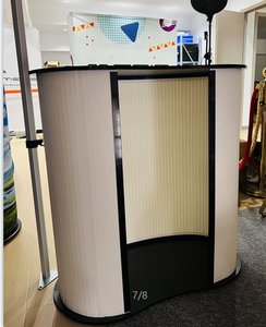 Vendite calde mostra portatile di alta qualità Display in PVC contro la curva della fiera tavolo di promozione da Meris - Product Image 4