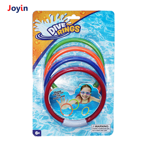 Anneaux de plongée pour enfants 4 pièces jouets colorés pour évier de <span class=keywords><strong>piscine</strong></span> pour l'entraînement de natation sous-marine et les jeux d'été amusants dans les piscines d'arrière-cour - Product Image 6