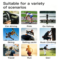 Lunettes de soleil de sport 4K avec mini caméra, angle large 120°, enregistrement vidéo 1080P, connexion Wi-Fi, visualisation en direct via l'application