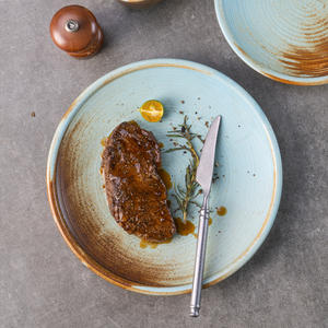 雅宇高温ホテルレトロスタイルヴィンテージ磁器食器シリーズホテルレストランサイドディッシュセラミックプレート - Product Image 3