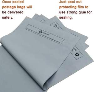 Bolsas de Envío Resistentes de Polietileno Gris de 25x, con Impresión en Huecograbado y Relieve, Autosellables, para Zapatos y Ropa, 17"x22", 2.3mil, Marca Capra Falconeri - Product Image 5