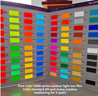 Film translucide Purecolor 0,1 mm d'épaisseur pour boîte à lumière, lettres lumineuses, publicité extérieure, alternative au film 3M