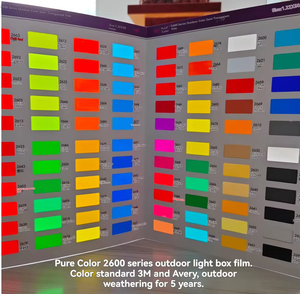 Film translucide Purecolor 0,1 mm d'épaisseur pour boîte à lumière, lettres lumineuses, publicité extérieure, alternative au film 3M - Product Image 5