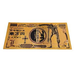 Death Noted peringatan Foil emas plastik uang kertas klasik Anime Jepang Live Stream Hadiah Koleksi - Product Image 2