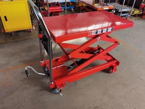 Petites ciseaux électriques hydrauliques à double chariot, <span class=keywords><strong>table</strong></span> élévatrice 500 - Product Image 4