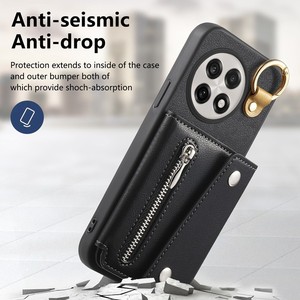 Thuận tiện PU Leather <span class=keywords><strong>2</strong></span>-in-1 đứng Wallet trường hợp chủ thẻ điện thoại lật Wallet trường hợp đối với <span class=keywords><strong>OnePlus</strong></span> 13/13R 5G/ace5 Pro 5G/ace5 5g - Product Image 5