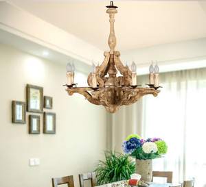 Vendita calda americano retrò sala da pranzo soggiorno camera da letto antico lampadario <span class=keywords><strong>in</strong></span> <span class=keywords><strong>legno</strong></span> massello - Product Image 5