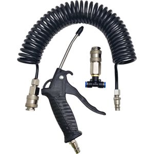 Tuyau pneumatique en PU à ressort pour pompe à air, compresseur d'air, enrouleur de tuyau vapeur à 6 spirales, pistolet à air haute pression télescopique 10 m - Product Image 4